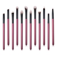 12pcs Rainbow Makeup Brushes Set Synthetic Wool Professional Foundation Brush Set Shade Eyelash Brushes Makeup Contour Kit